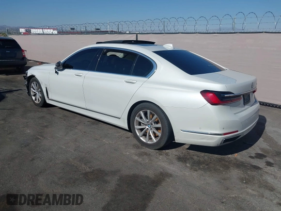 2020 BMW 7 Series 740i with VIN WBA7T2C0XLGL17774, listed as a IAAI auction lot 42278067 with 100,465 mi miles and . Bid and sale history available at DreamBid. Image 3.