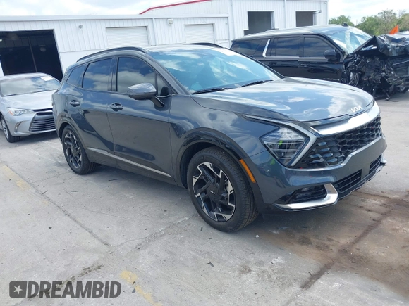 2024 Kia Sportage SX-Prestige with VIN 5XYK53DF6RG228361, listed as a IAAI auction lot 42102412 with 14,496 mi miles and . Bid and sale history available at DreamBid. Image 1.