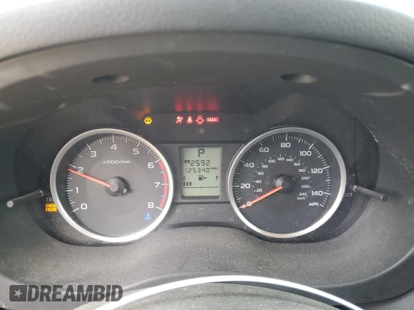2016 Subaru Forester 2.5i with VIN JF2SJABC4GH536000, listed as a Copart auction lot 54598375 with 125,340 mi miles and Salvage Title. Bid and sale history available at DreamBid. Image 9.