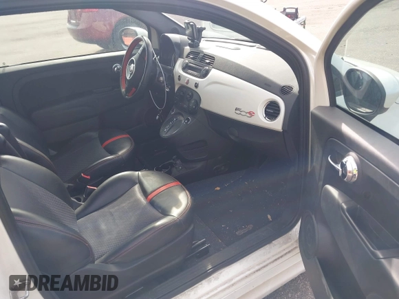 2015 FIAT 500e with VIN 3C3CFFGE9FT522920, listed as a IAAI auction lot 41725773 with 53,300 mi miles. Bid and sale history available at carsss.com. Image 5.