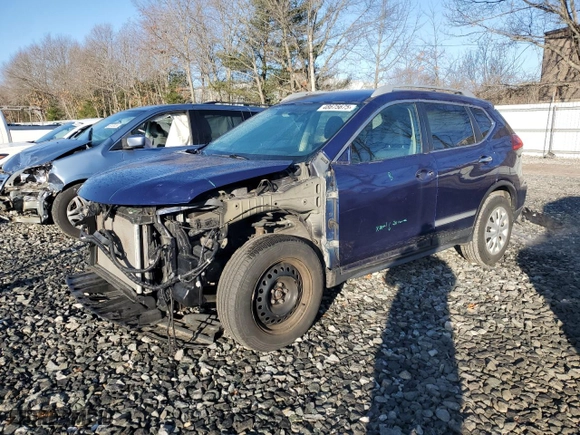2017 Nissan Rogue SV with VIN 5N1AT2MV8HC784446, listed as a Copart auction lot 48675675 with 84,437 mi miles and Salvage Title. Bid and sale history available at carsss.com. Image 1.