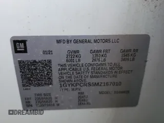 2021 Cadillac XT6 Premium Luxury with VIN 1GYKPCRS5MZ167010, listed as a Copart auction lot 63780174 with 0 mi miles and Salvage Title. Bid and sale history available at carsss.com. Image 13.