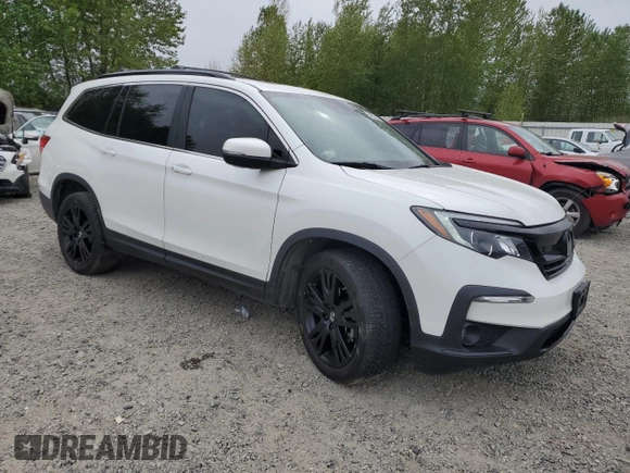 2021 Honda Pilot Special Edition with VIN 5FNYF6H29MB062742, listed as a Copart auction lot 54957435 with 66,915 mi miles and Salvage Title. Bid and sale history available at DreamBid. Image 4.