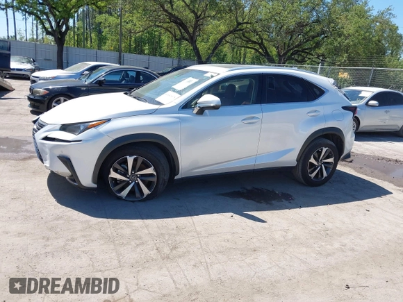 2021 Lexus NX with VIN JTJGARDZ1M5024614, listed as a IAAI auction lot 41641475 with 55,778 mi miles. Bid and sale history available at carsss.com. Image 13.