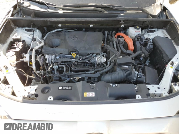 2022 Toyota RAV4 Hybrid XLE Premium with VIN JTMB6RFV1ND521761, listed as a Copart auction lot 52150265 with 46,391 mi miles and Salvage title. Bid and sale history available at DreamBid. Image 12.