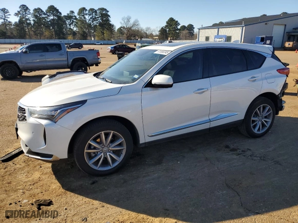 2023 Acura RDX w/Technology Package with VIN 5J8TC1H52PL007522, listed as a Copart auction lot 41998345 with 10,537 mi miles and Salvage Title. Bid and sale history available at carsss.com. Image 1.