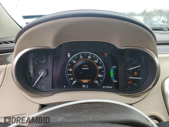 2015 Buick LaCrosse Leather with VIN 1G4GB5GR5FF191698, listed as a Copart auction lot 46157345 with 371,376 mi miles and Salvage Title. Bid and sale history available at DreamBid. Image 9.