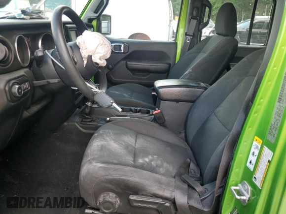 2018 Jeep Wrangler Unlimited Sport S with VIN 1C4HJXDN8JW248638, listed as a Copart auction lot 56408975 with 34,349 mi miles and Salvage title. Bid and sale history available at DreamBid. Image 7.