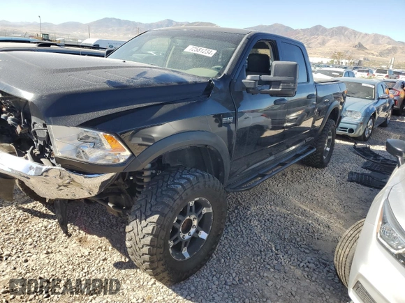 2012 Ram 2500 ST with VIN 3C6TD5CT8CG265616, listed as a Copart auction lot 72581234 with 124,792 mi miles and Salvage Title. Bid and sale history available at carsss.com. Image 1.