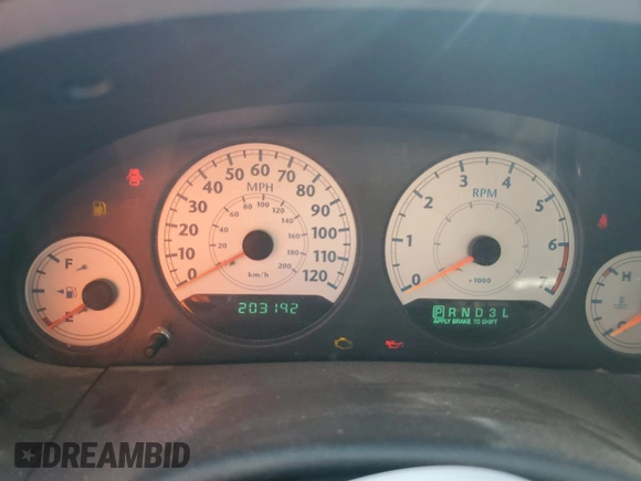 2006 Chrysler Town & Country LWB LX with VIN 2A8GP44R66R623401, listed as a Copart auction lot 74759484 with 203,192 mi miles and Salvage Title. Bid and sale history available at carsss.com. Image 9.