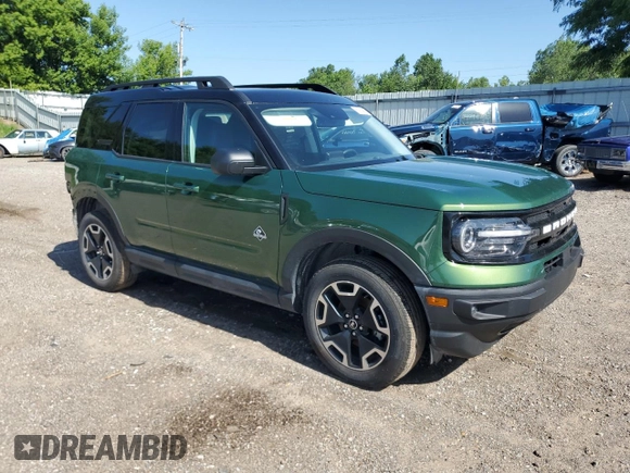 2024 Ford Bronco Sport Outer Banks with VIN 3FMCR9C69RRE22039, listed as a Copart auction lot 61914825 with 32,942 mi miles and Clean title. Bid and sale history available at DreamBid. Image 4.