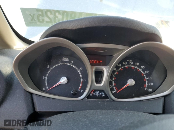 2011 Ford Fiesta SE with VIN 3FADP4BJ3BM130175, listed as a Copart auction lot 47480325 with 77,874 mi miles and Salvage title. Bid and sale history available at DreamBid. Image 9.