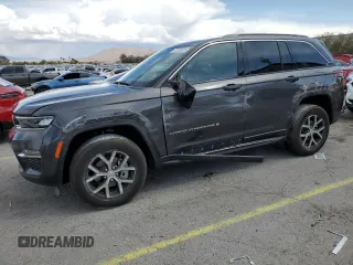 2024 Jeep Grand Cherokee Limited z VIN 1C4RJHBG1RC166777, wystawiony jako Copart lot #51690625 z przebiegiem 6 540 mil mil oraz Szkoda całkowita • Salvage title. Historia ofert i sprzedaży dostępna na DreamBid. Obrazek 1.
