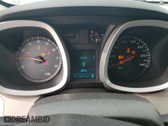 2012 Chevrolet Equinox LS with VIN 2GNALBEK7C6157691, listed as a Copart auction lot 55491925 with 130,317 mi miles and Salvage Title. Bid and sale history available at DreamBid. Image 9.