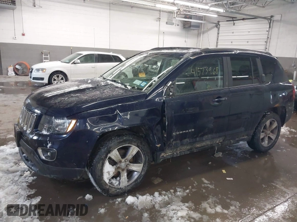 2017 Jeep Compass High Altitude with VIN 1C4NJDEB0HD176846, listed as a IAAI auction lot 41573968 with 94,123 mi miles and . Bid and sale history available at DreamBid. Image 2.
