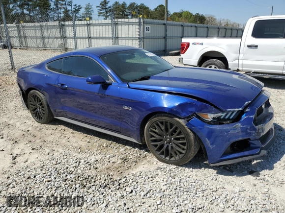 2016 Ford Mustang GT with VIN 1FA6P8CFXG5321809, listed as a Copart auction lot 50724305 with 163,921 mi miles and Salvage title. Bid and sale history available at DreamBid. Image 4.