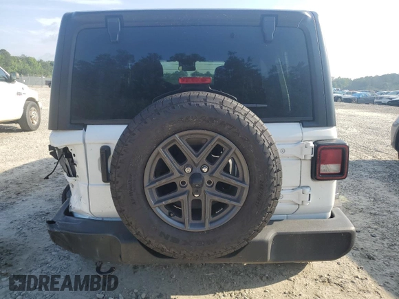 2024 Jeep Wrangler Sport S with VIN 1C4PJXDN6RW297070, listed as a Copart auction lot 56965465 with 21,872 mi miles and Salvage title. Bid and sale history available at DreamBid. Image 6.
