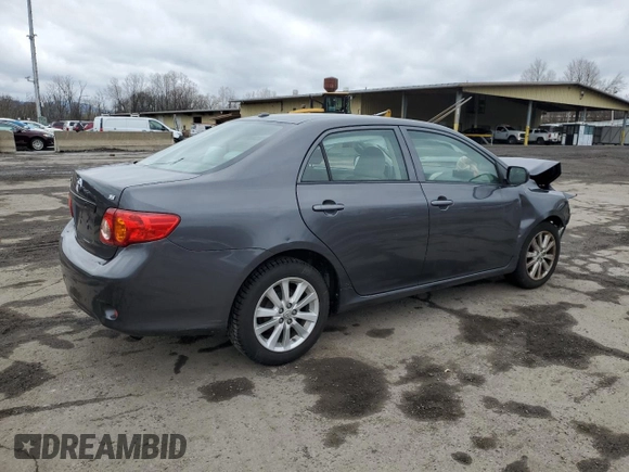 2009 Toyota Corolla with VIN JTDBL40E599071285, listed as a Copart auction lot 52786115 with 193,191 mi miles and Salvage Title. Bid and sale history available at carsss.com. Image 3.