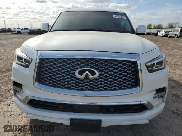 2022 Infiniti QX80 LUXE with VIN JN8AZ2AF9N9743479, listed as a Copart auction lot 49487225 with 44,780 mi miles and Salvage Title. Bid and sale history available at carsss.com. Image 5.