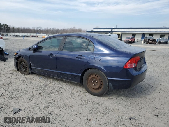 2008 Honda Civic LX with VIN 1HGFA16578L115139, listed as a Copart auction lot 47012465 with 144,960 mi miles and Salvage Title. Bid and sale history available at DreamBid. Image 2.