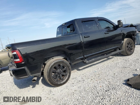2024 Ram 2500 Laramie with VIN 3C6UR5FL7RG203778, listed as a Copart auction lot 58271405 with 32,057 mi miles and Salvage title. Bid and sale history available at DreamBid. Image 3.