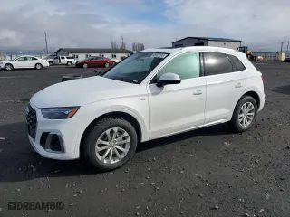 2023 Audi Q5 S line Premium Plus with VIN WA1EAAFY5P2078143, listed as a Copart auction lot 48393595 with 42770 miles and Salvage Title. Bid and sale history available at carsss.com. Image 1.