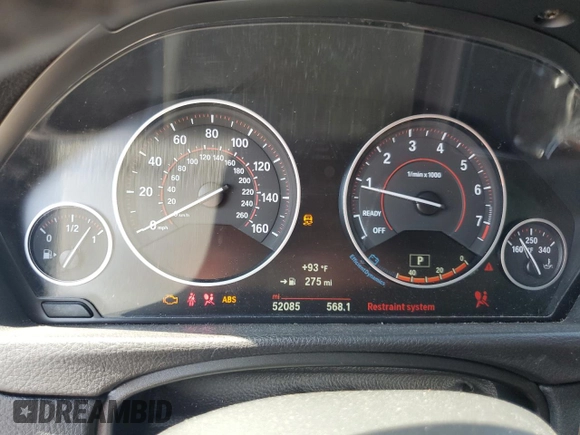 2016 BMW 3 Series 328i with VIN WBA8E9G5XGNT45329, listed as a Copart auction lot 63926275 with 52,085 mi miles and Salvage title. Bid and sale history available at DreamBid. Image 9.