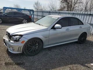 2009 Mercedes-Benz C 63 AMG with VIN WDDGF77X29F346320, listed as a Copart auction lot 49791625 with 143,218 mi miles and Salvage Title. Bid and sale history available at DreamBid. Image 1.