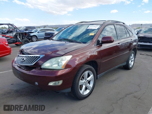 2009 Lexus RX 350 with VIN JTJGK31U899852422, listed as a IAAI auction lot 41976623 with 139,836 mi miles and . Bid and sale history available at DreamBid. Image 2.