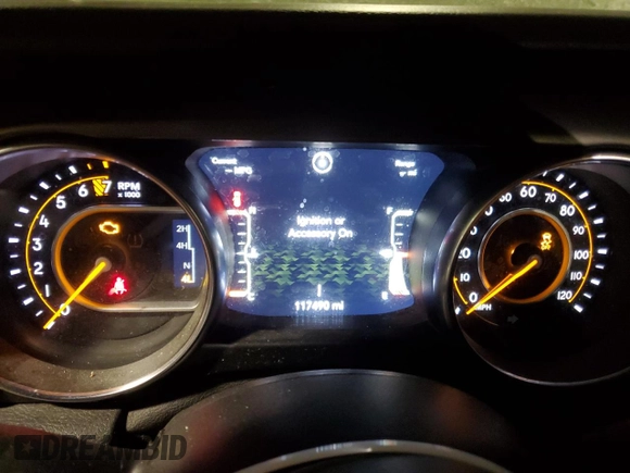 2021 Jeep Wrangler Unlimited Sport S с VIN 1C4HJXDG1MW761204, выставлен на аукционе Copart как лот 89063655 с пробегом 117 490 миль миль и Списание • Salvage title. История ставок и продаж доступна на DreamBid. Изображение 9.