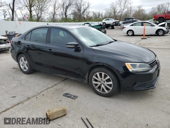 2011 Volkswagen Jetta SE with VIN 3VWDZ7AJ7BM361729, listed as a Copart auction lot 51171215 with 198,364 mi miles and Clean title. Bid and sale history available at DreamBid. Image 4.