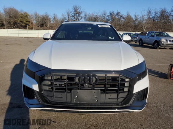 2021 Audi Q8 Premium Plus with VIN WA1EVAF17MD020011, listed as a Copart auction lot 45566815 with 42,724 mi miles and Salvage title. Bid and sale history available at DreamBid. Image 5.