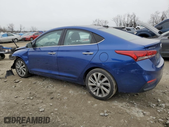 2022 Hyundai Accent Limited with VIN 3KPC34A60NE188192, listed as a Copart auction lot 44692355 with 51,752 mi miles and Salvage Title. Bid and sale history available at carsss.com. Image 2.