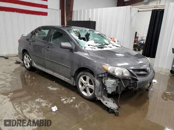 2011 Toyota Corolla L with VIN 2T1BU4EE2BC655617, listed as a Copart auction lot 44602905 with 165,356 mi miles and Salvage Title. Bid and sale history available at carsss.com. Image 4.