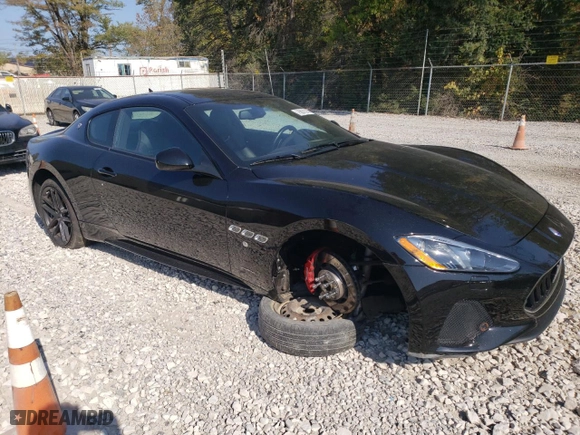 2018 Maserati GranTurismo Sport with VIN ZAM45VLA0J0253904, listed as a Copart auction lot 75857374 with 26,931 mi miles and Salvage Title. Bid and sale history available at carsss.com. Image 4.