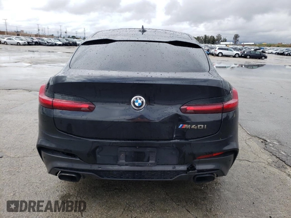 2020 BMW X4 M40i with VIN 5UX2V5C08LLE69327, listed as a Copart auction lot 45966793 with 0 mi miles. Bid and sale history available at carsss.com. Image 6.