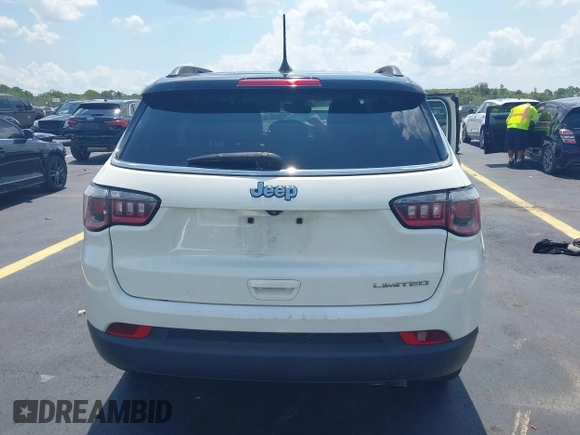 2019 Jeep Compass Limited with VIN 3C4NJCCBXKT725774, listed as a IAAI auction lot 42347887 with 43,472 mi miles and . Bid and sale history available at DreamBid. Image 16.