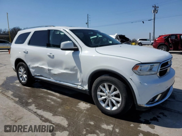 2019 Dodge Durango SXT Plus with VIN 1C4RDHAGXKC582177, listed as a Copart auction lot 48433275 with 83,862 mi miles and Salvage Title. Bid and sale history available at DreamBid. Image 4.
