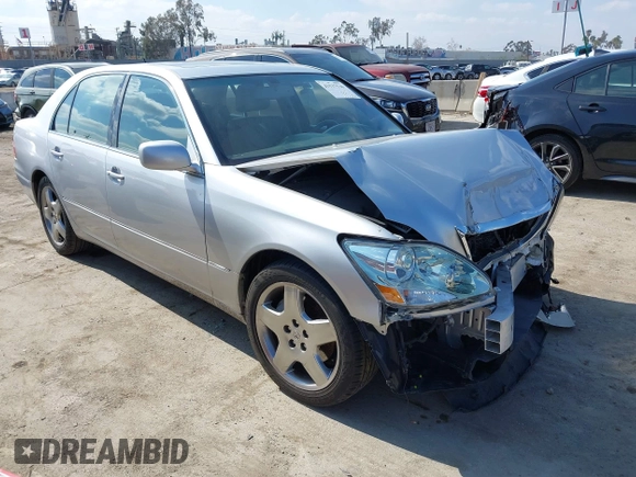 2006 Lexus LS 430 with VIN JTHBN36F265031512, listed as a IAAI auction lot 41537536 with 69,172 mi miles. Bid and sale history available at carsss.com. Image 1.
