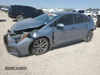 2020 Toyota Corolla SE with VIN 5YFP4RCEXLP010432, listed as a Copart auction lot 50267175 with 54,740 mi miles and Salvage Title. Bid and sale history available at carsss.com. Image 1.