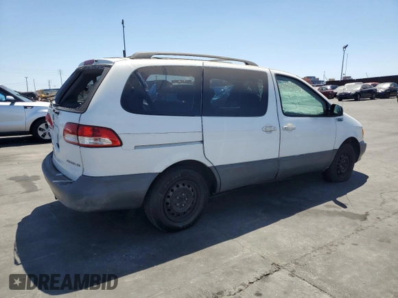 2002 Toyota Sienna CE with VIN 4T3ZF19C62U485929, listed as a Copart auction lot 67965094 with 182,387 mi miles and Salvage Title. Bid and sale history available at carsss.com. Image 3.