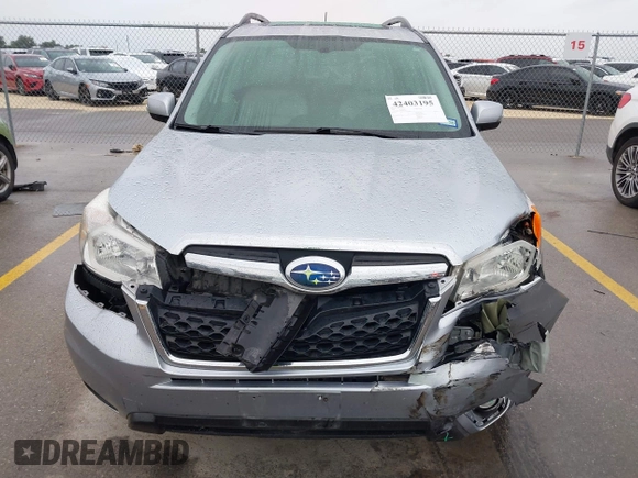 2015 Subaru Forester Touring with VIN JF2SJAUC8FH467730, listed as a IAAI auction lot 42403195 with 142,287 mi miles and . Bid and sale history available at DreamBid. Image 12.