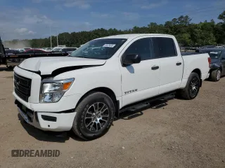 2022 Nissan Titan SV z VIN 1N6AA1EF8NN100276, wystawiony jako Copart lot #53429935 z przebiegiem 45 257 mil mil oraz Szkoda całkowita • Salvage title. Historia ofert i sprzedaży dostępna na DreamBid. Obrazek 1.