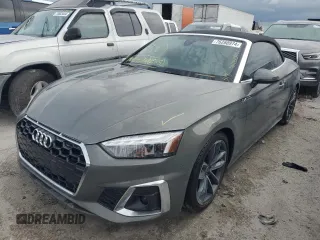 2024 Audi A5 Cabriolet S line Premium Plus z VIN WAU4AGF54RN001191, wystawiony jako Copart lot #50946515 z przebiegiem Nie podano mil oraz Szkoda całkowita • Salvage title. Historia ofert i sprzedaży dostępna na DreamBid. Obrazek 1.