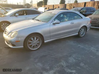 2003 Mercedes-Benz CLK-Class 5.0L with VIN WDBTJ75J83F052769, listed as a Copart auction lot 77492314 with 118,508 mi miles and Clean Title. Bid and sale history available at carsss.com. Image 1.