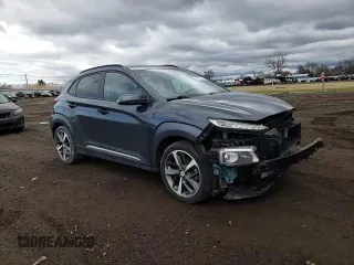 2020 Hyundai Kona Limited with VIN KM8K33A58LU399910, listed as a Copart auction lot 49695345 with 46,169 mi miles and Salvage Title. Bid and sale history available at carsss.com. Image 10.