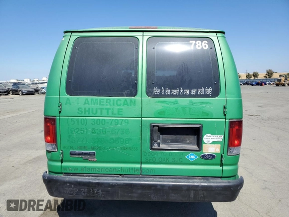 2012 Ford Econoline Passenger XL with VIN 1FBSS3BL0CDB35654, listed as a Copart auction lot 63065805 with 189,702 mi miles and Salvage title. Bid and sale history available at DreamBid. Image 6.