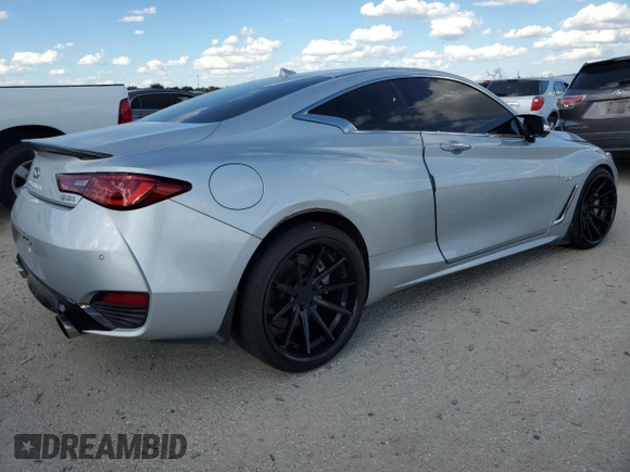 2018 Infiniti Q60 Sport with VIN JN1EV7EK5JM341935, listed as a Copart auction lot 71066014 with 40,320 mi miles and Salvage Title. Bid and sale history available at DreamBid. Image 3.