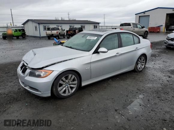 2006 BMW 3 Series 325i with VIN WBAVB135X6KX50190, listed as a Copart auction lot 48983335 with 134,295 mi miles and Salvage Title. Bid and sale history available at carsss.com. Image 1.