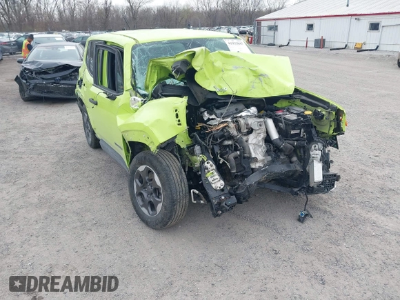 2017 Jeep Renegade Sport with VIN ZACCJAAH6HPG09555, listed as a IAAI auction lot 41933847 with 100,332 mi miles and . Bid and sale history available at DreamBid. Image 6.